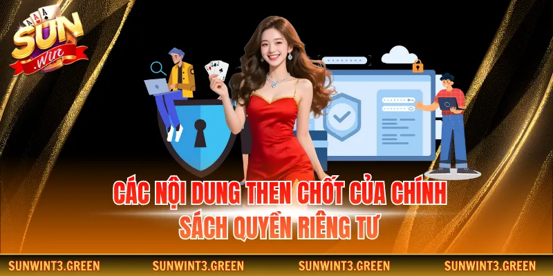 Các nội dung then chốt của chính sách quyền riêng tư