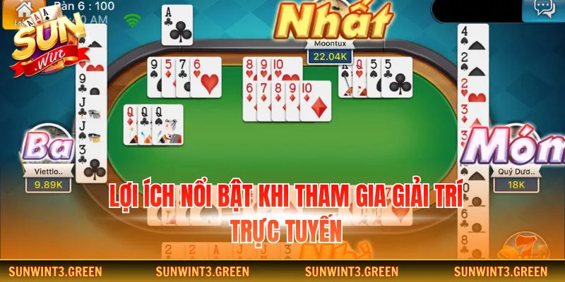 Lợi ích nổi bật khi tham gia giải trí trực tuyến